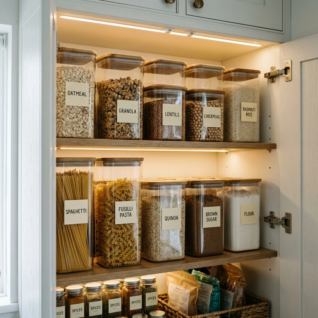 No pantry cabinet organization ideas pin